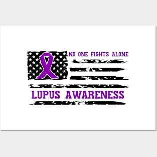 No One Fights Alone Lupus Awareness Posters and Art